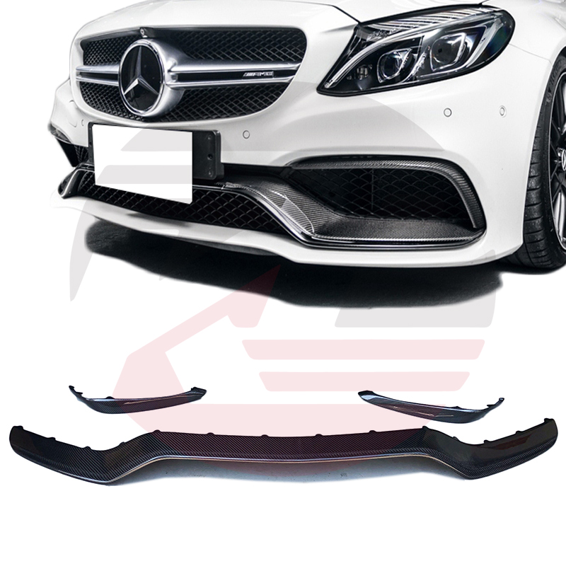 Mercedes W205 C63 C63S Carbon Fiber Front Trim Sedan Coupe Convertible